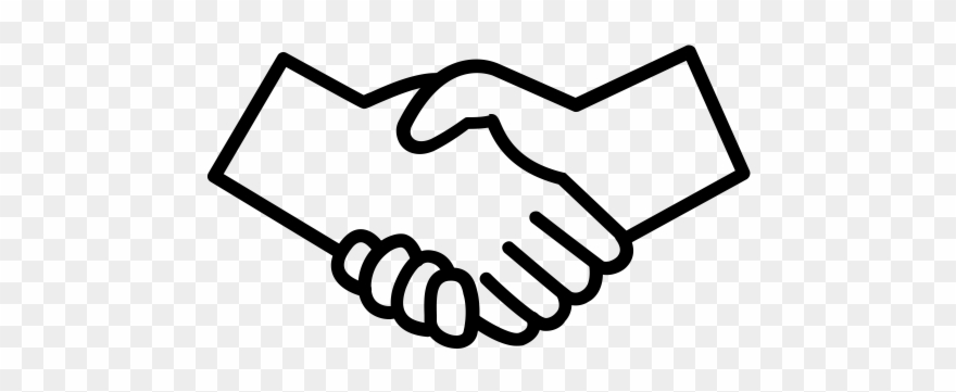 Handshake Rubber Stamp - Clip Art Shake Hand - Png Download