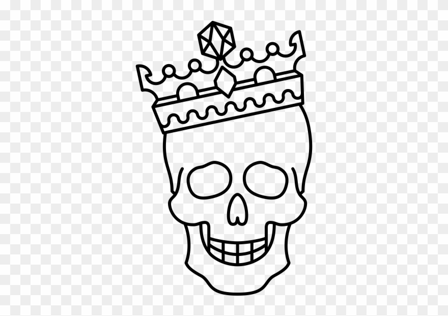 Skull Rubber Stamp Clipart