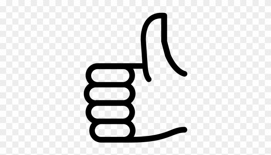 Thumbs Up Rubber Stamp - Cutline Craft Thumbs Up Left Hand Like Style 4656 Diy Clipart