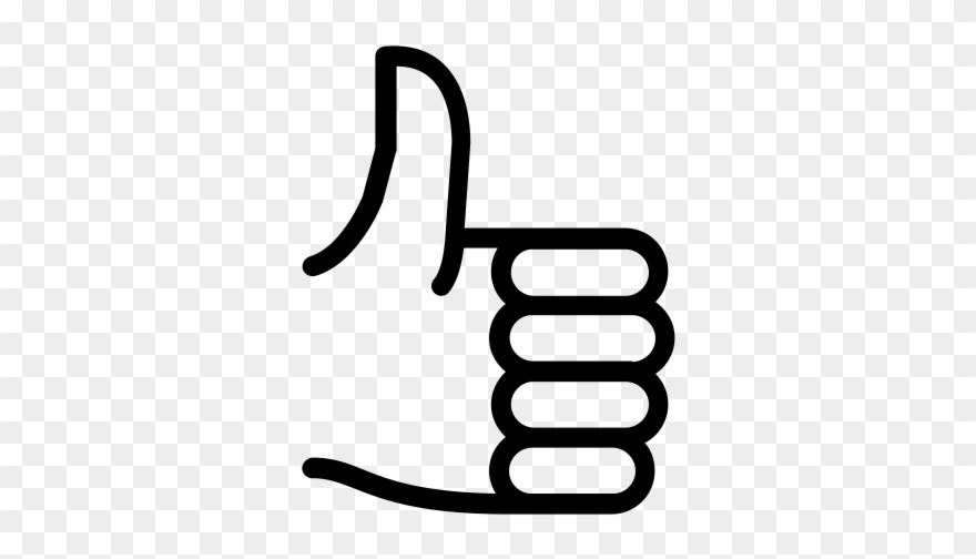 Thumbs Up Rubber Stamp Clipart