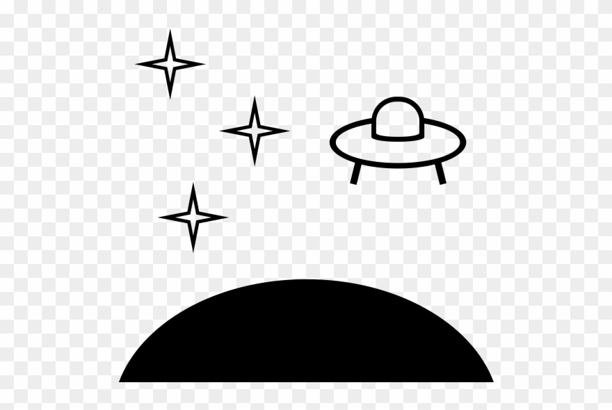 Ufo Rubber Stamp - Space Shuttle Clipart