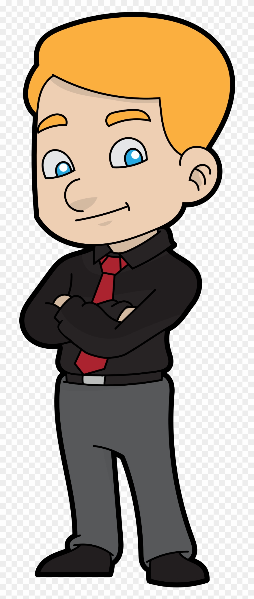 Open - Businessman Cartoons Clipart
