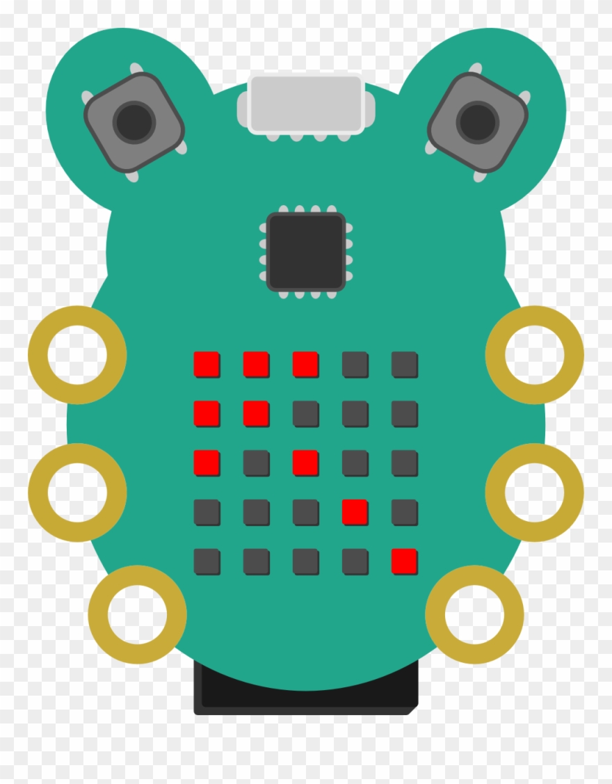 You Will See An Arrow Pointing Up-left On Your Codebug's - Codebug Png Clipart