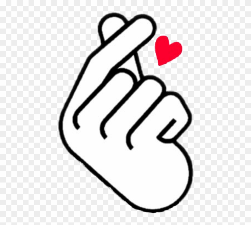 Korean Heart Sign Emoji Clipart