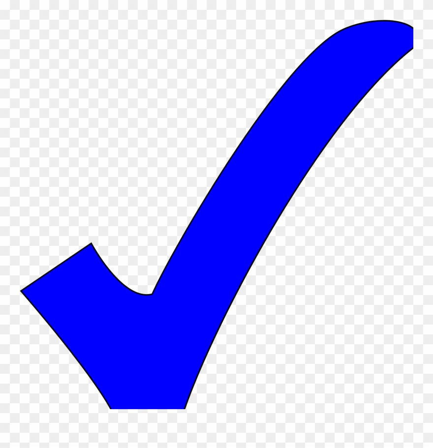 Blue Check Clipart