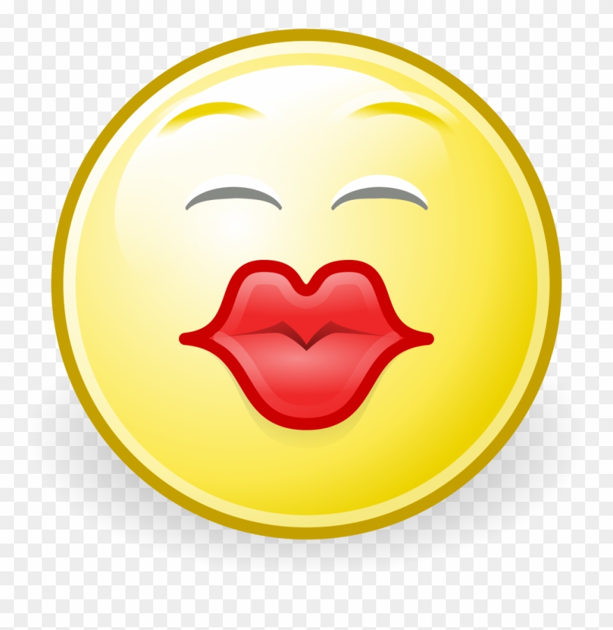 Gnome Face Kiss - Kiss Face Clipart