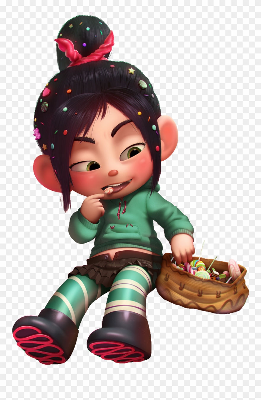Vanellope Eating Candy - Vanellope Von Schweetz Eating Clipart