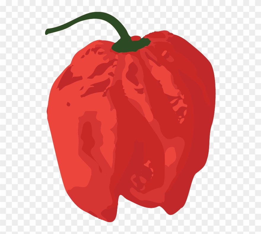 Habanero-red - Red Bell Pepper Clipart
