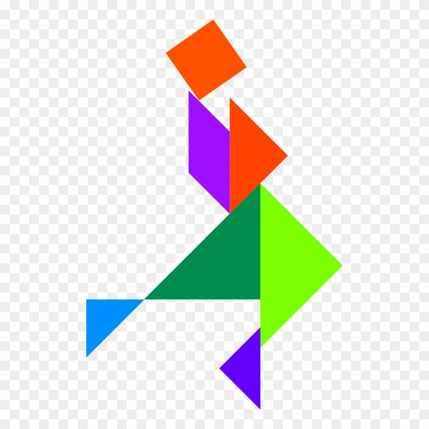 Similar Clip Art - Tangram - Png Download