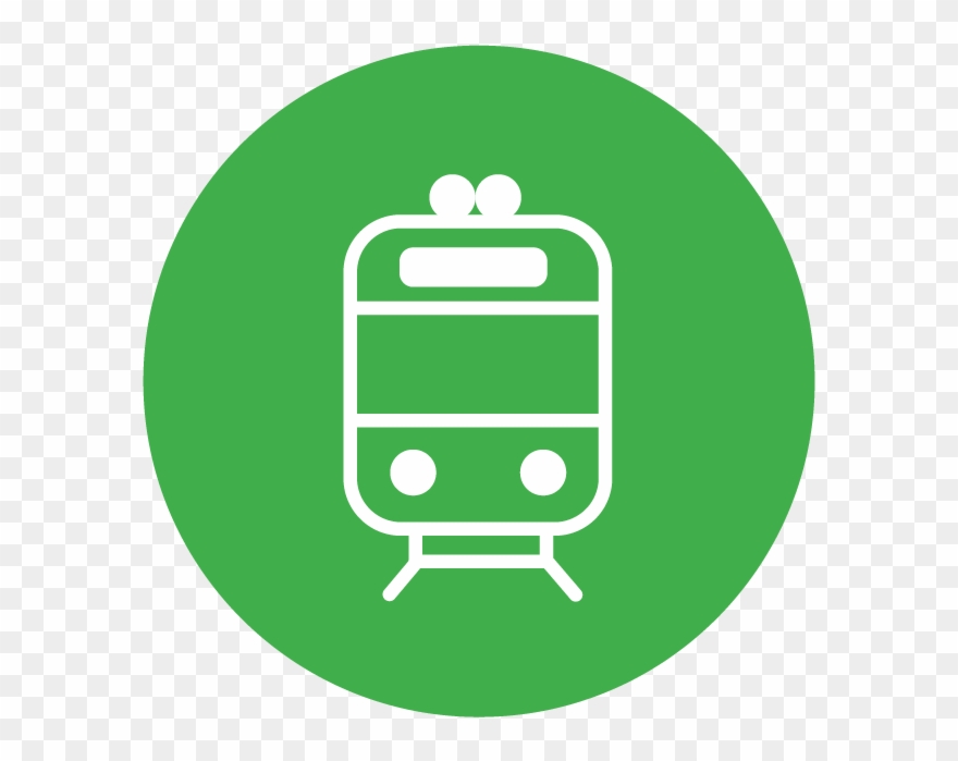 Light Rail - Report Icon Green Clipart