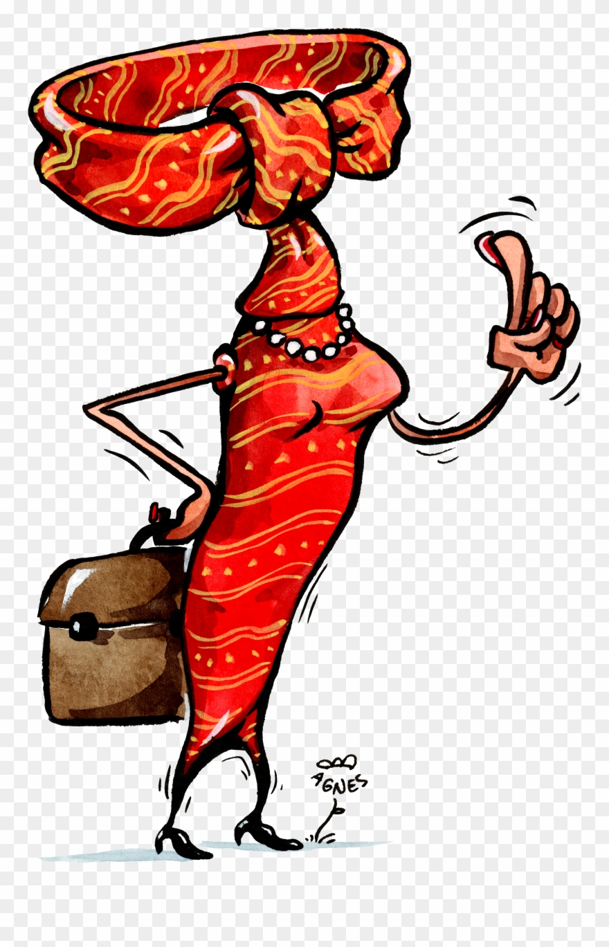 Business-sekretaerin - - Cartoon Clipart