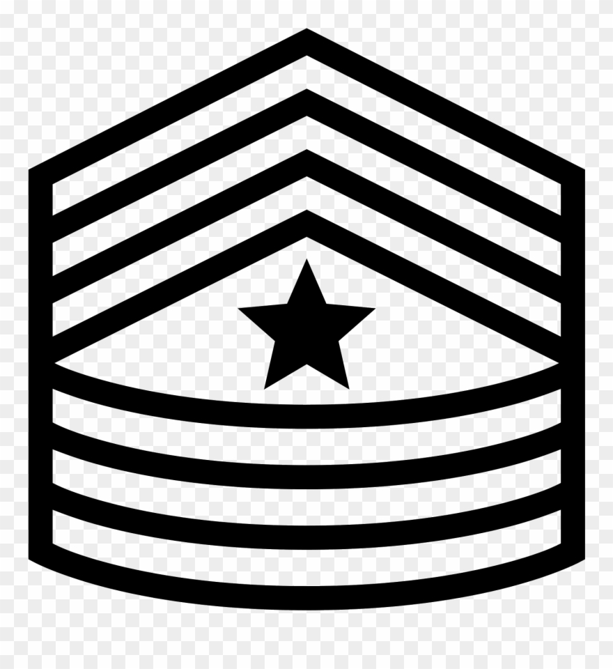 Sergeant Major Sgt Icon - Air Force Chief Master Sergeant Clipart