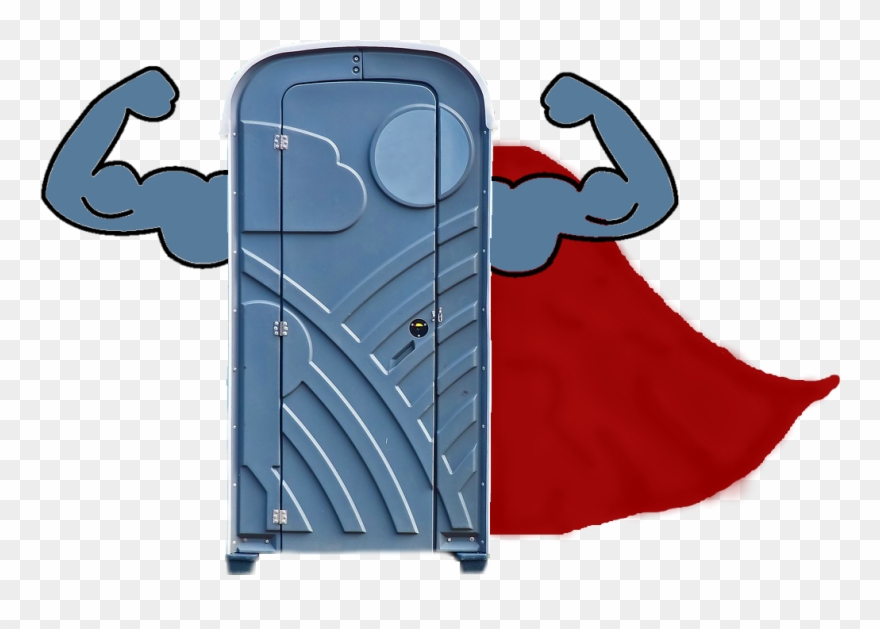 Porta-potty, Porta Potties, Superhero, Sanitation Superhero, - Porta Potty Clipart - Png Download