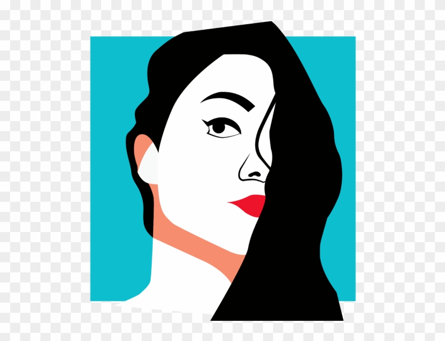 Portrait Illustration - Girl Clipart