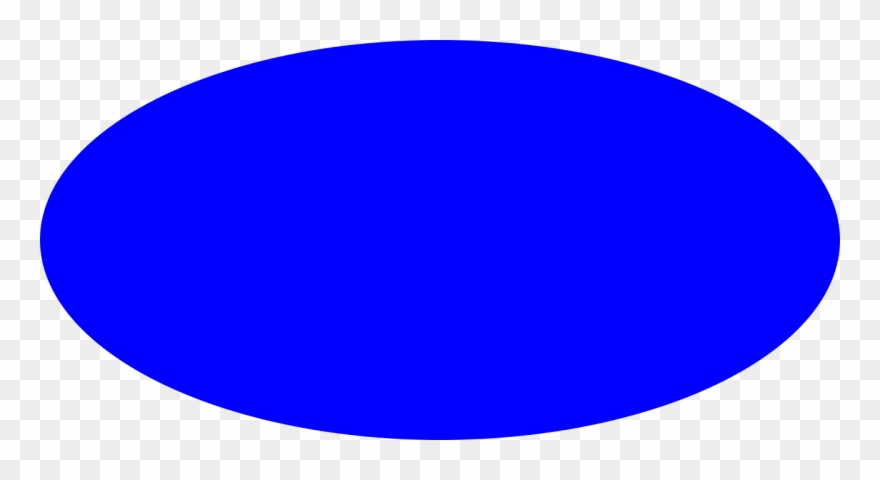 Oval With Oval - Circle Png Image Blue Clipart