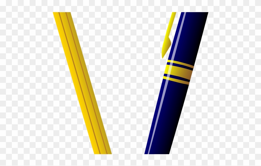 Pencil Clipart Number - Pen Cartoon Transparent - Png Download