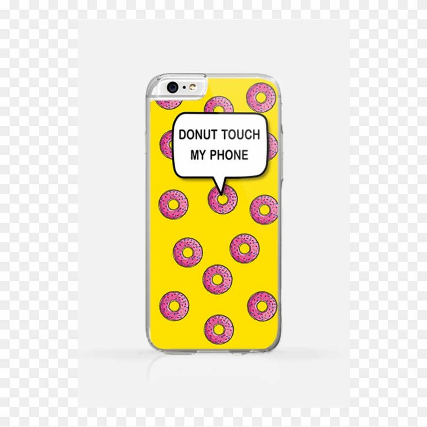 Download Iphone 6s Case Cute Black Cat Kitten Cats - Donuts Clipart