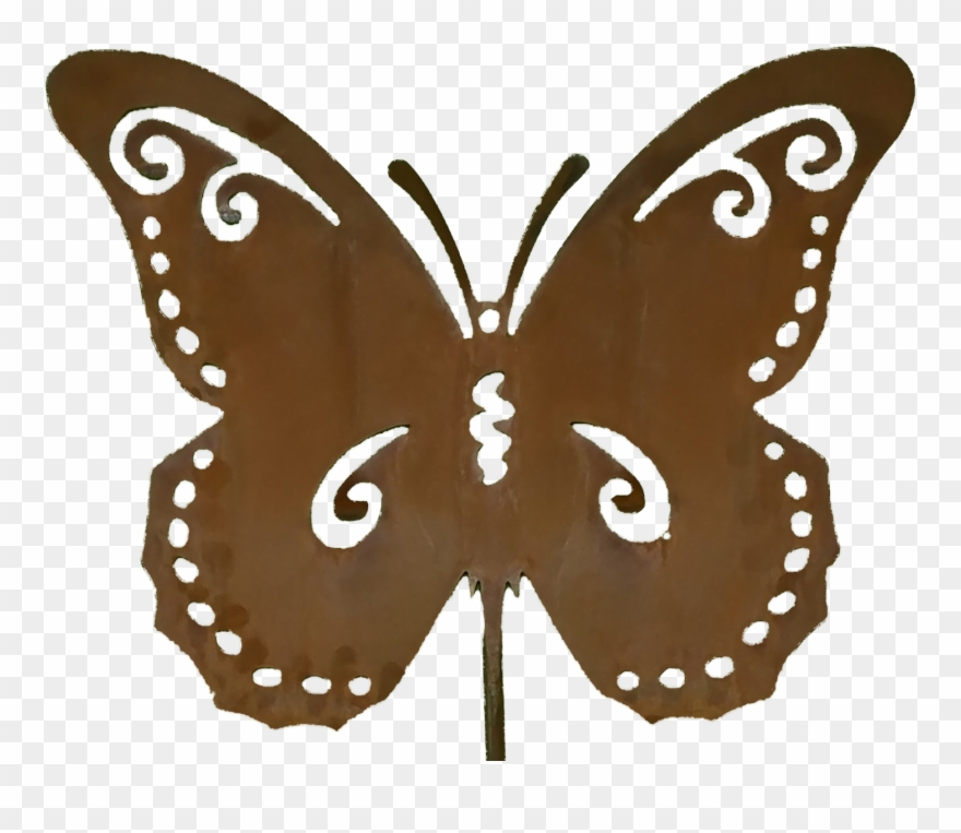 Butterfly - 14" Angel With Metal Accents ,coral Clipart