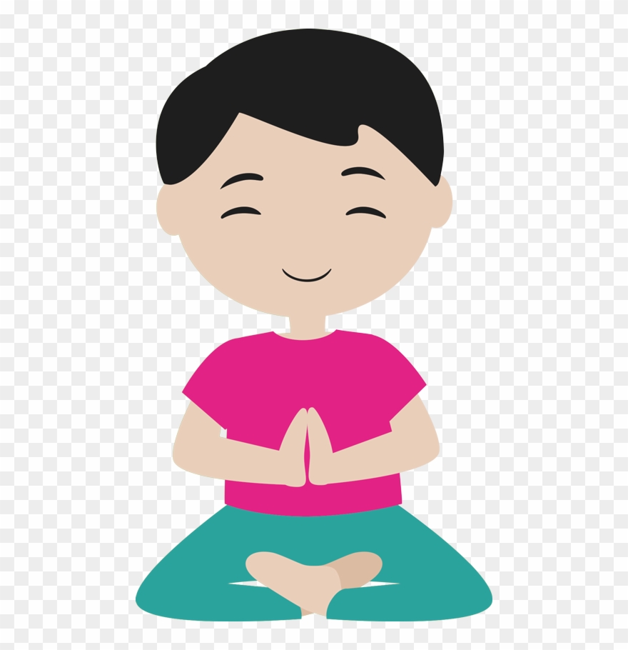 Meditation And Yoga For Kids - Yoga Enfant Clipart - Png Download