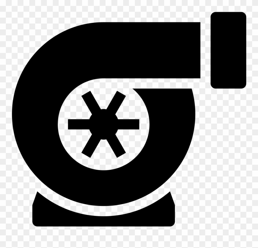The Icon Has A Triangular Base At Its Bottom - Turbocharger Clipart