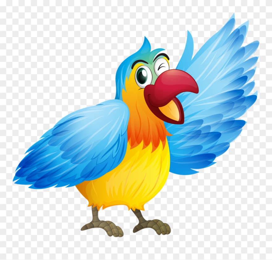 Aves & Passáros & Corujas Etc - Talking Parrot Clipart - Png Download