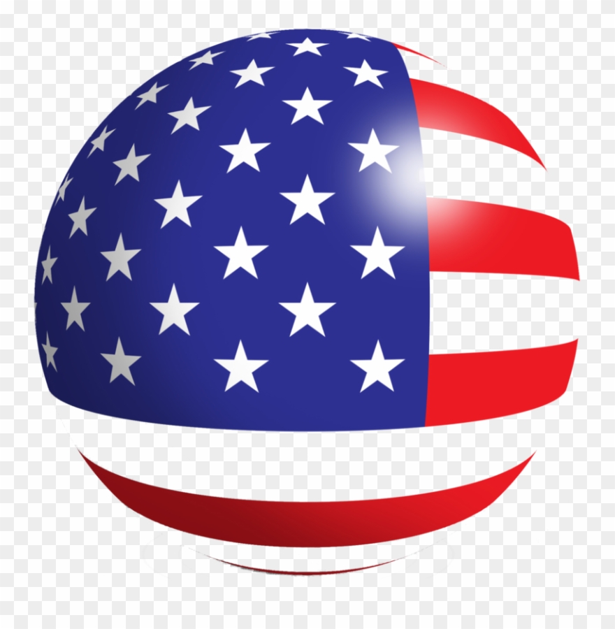 Picture - Usa Flag Icon Png Clipart
