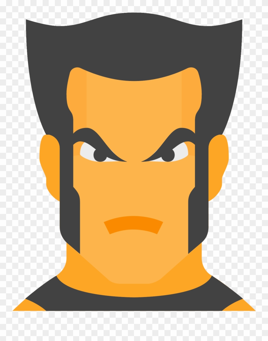 Logan X Men Icon - Illustration Clipart