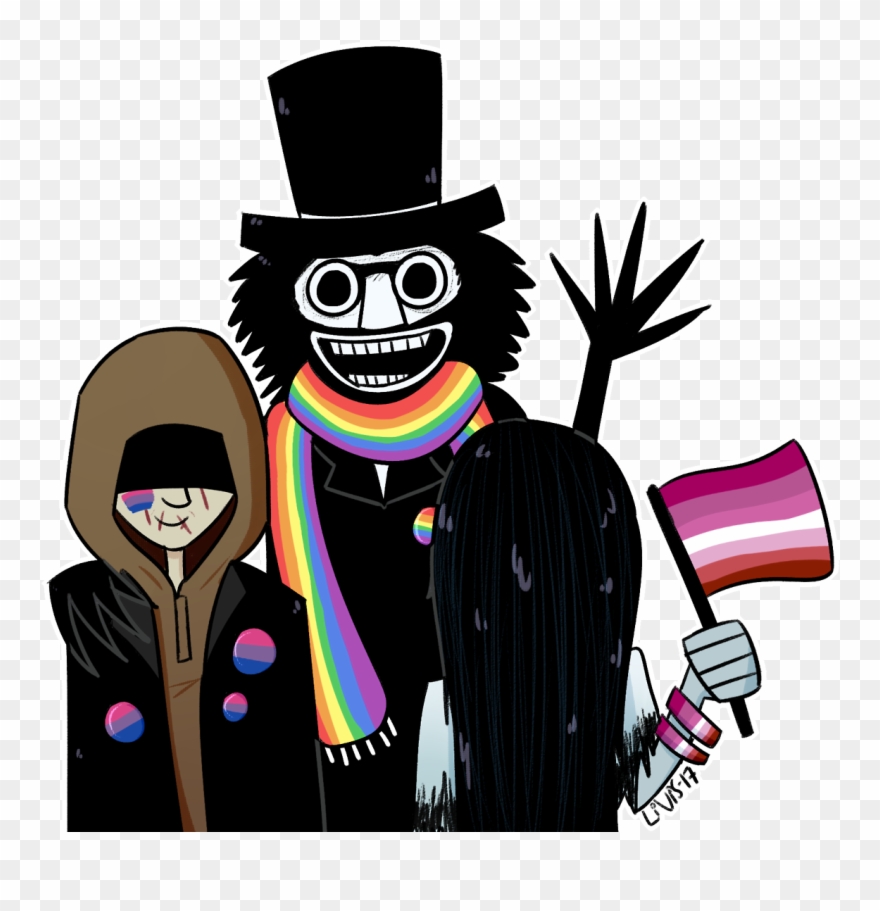 Cartoon Fictional Character - Babadook And Bye Bye Man Clipart