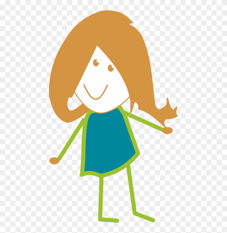 Vector,girl,svg,free Vector Graphics - Child Png Vektör Clipart