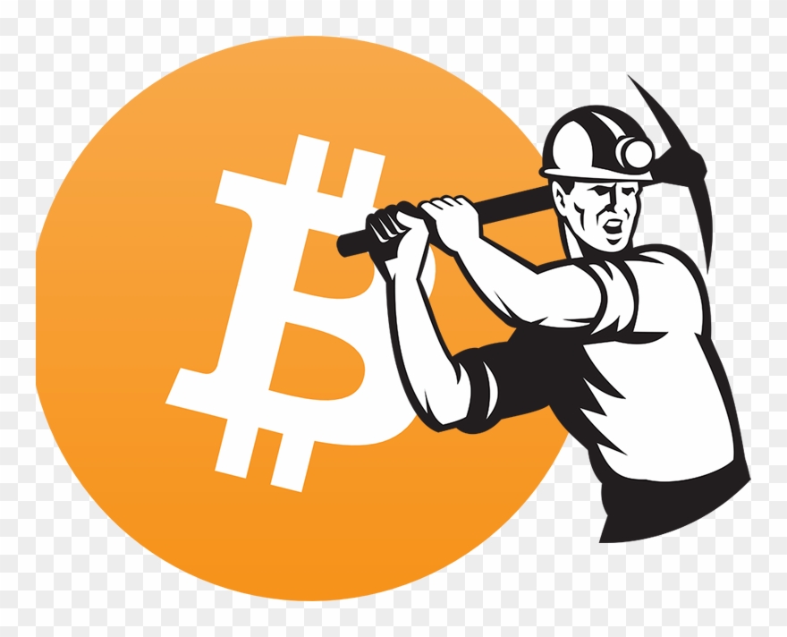 Miner Mining Crypto Curency Bitcoin Mining - Mine A Bitcoin Clipart - Png Download