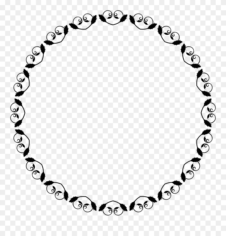Big Image - Victorian Circle Frames Clipart