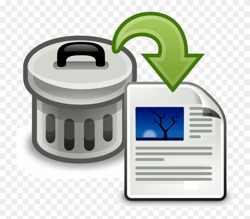 File - Rescuedfromtrashcan - Trash Can Clip Art - Png Download