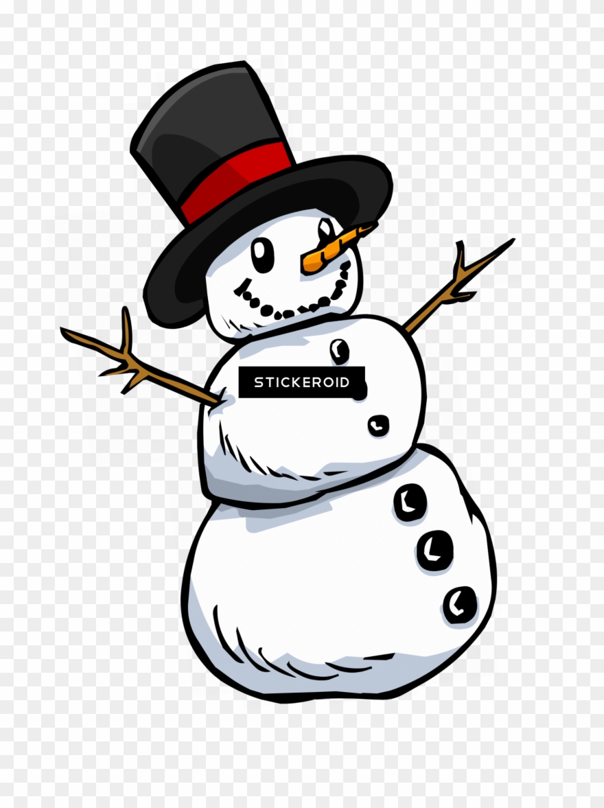 Snowman Clip Art Christmas - Transparent Background Clipart Snowman - Png Download