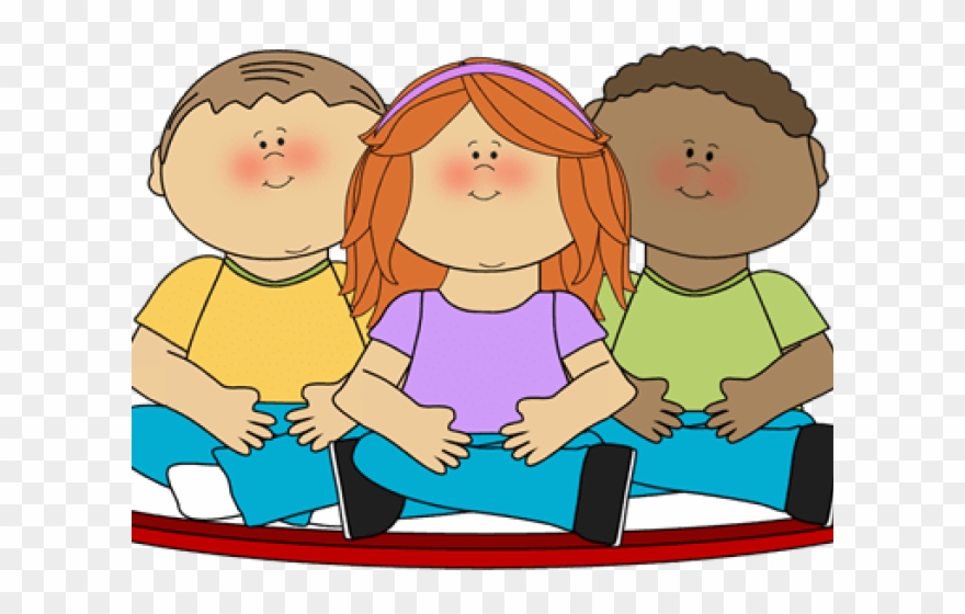Criss Cross Applesauce Clipart - Sit On The Carpet - Png Download