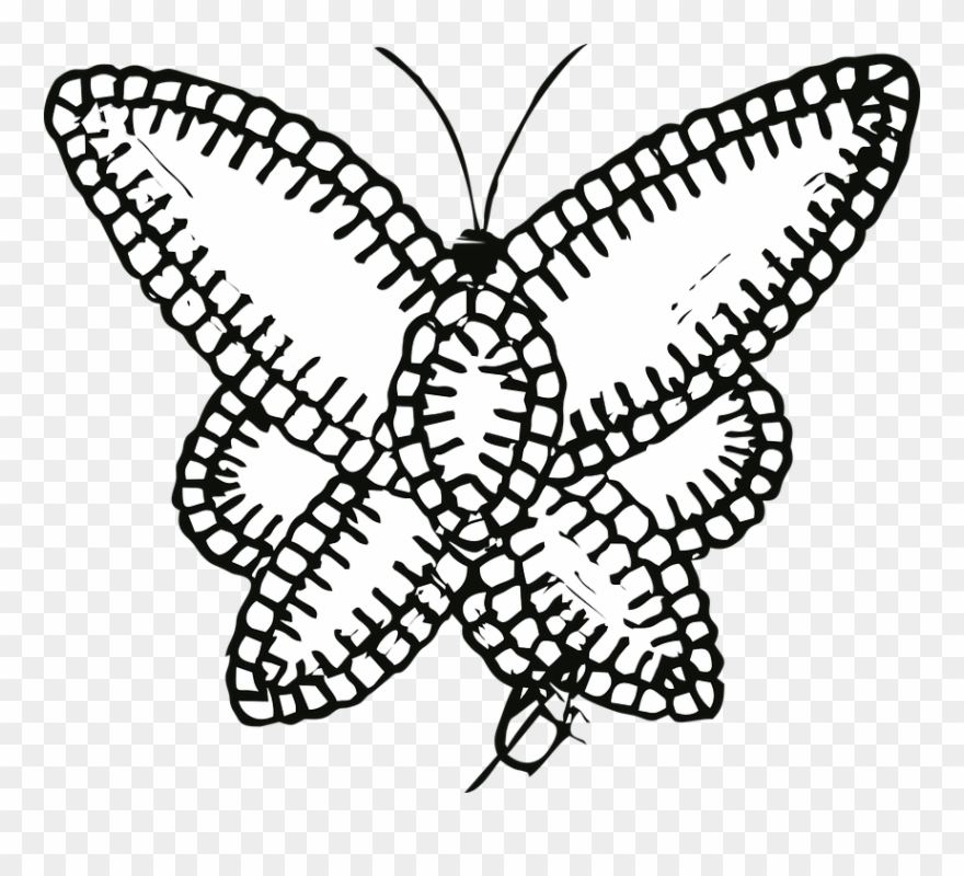 Butterfly Vector Free Download 26, Buy Clip Art - Embroidery - Png Download