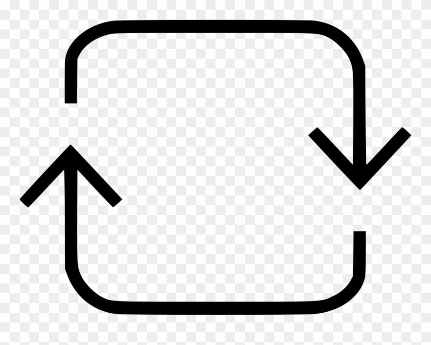 Png File - Recycle Icon Thin Clipart