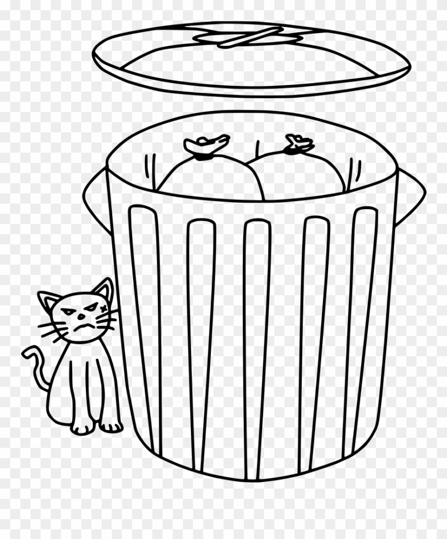 Info - รูป ถัง ขยะ ลาย เส้น Clipart