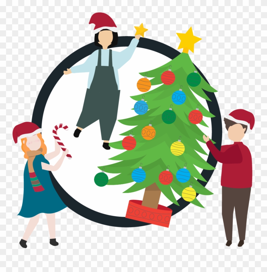 New Year Celebrations With Everyone - Illustration Clipart