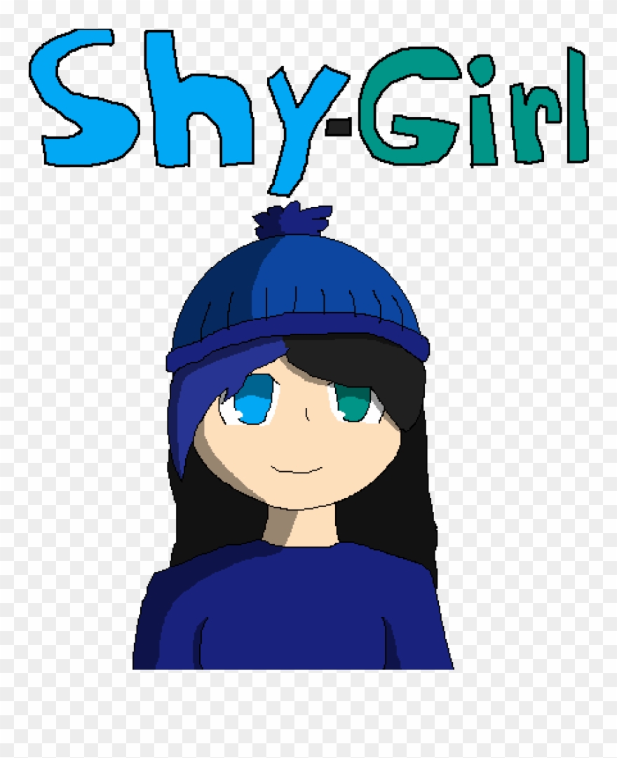 Shy-girl - Cartoon Clipart
