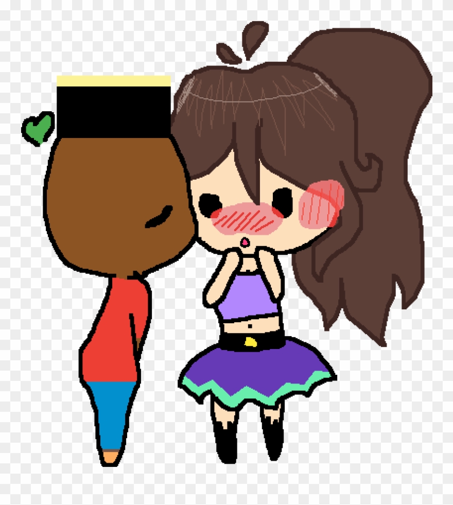 Dont Be Shy U Gotta Kiss Da Girl - Drawing Clipart