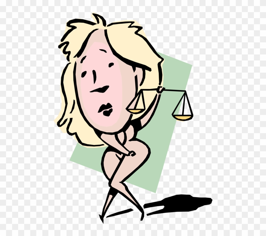 Vector Illustration Of The Naked Truth Idiom Shy Businesswoman - Illustration Clipart