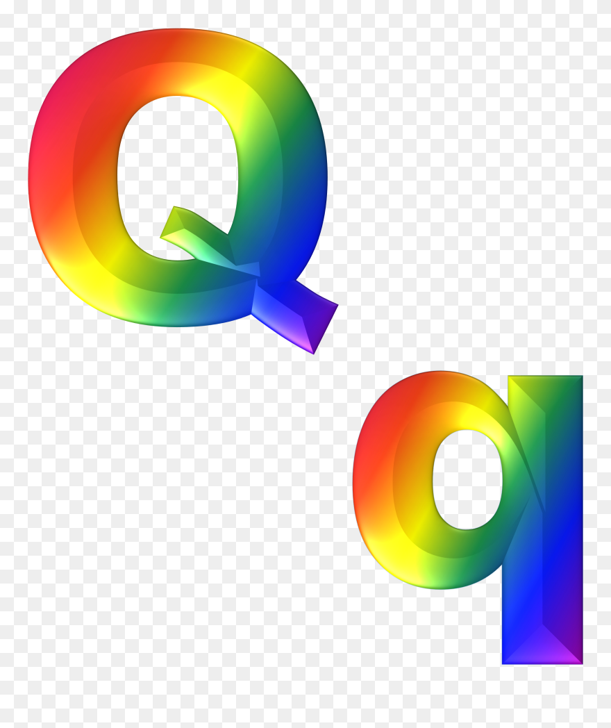 Kindergarten Punctuation Cliparts 3, Buy Clip Art - Rainbow Letter Q - Png Download