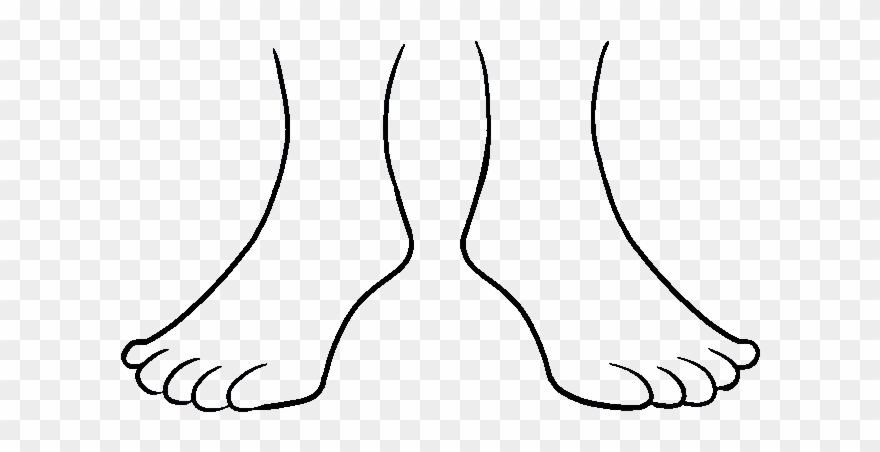 How To Draw Feet - Drawing Feet Clipart