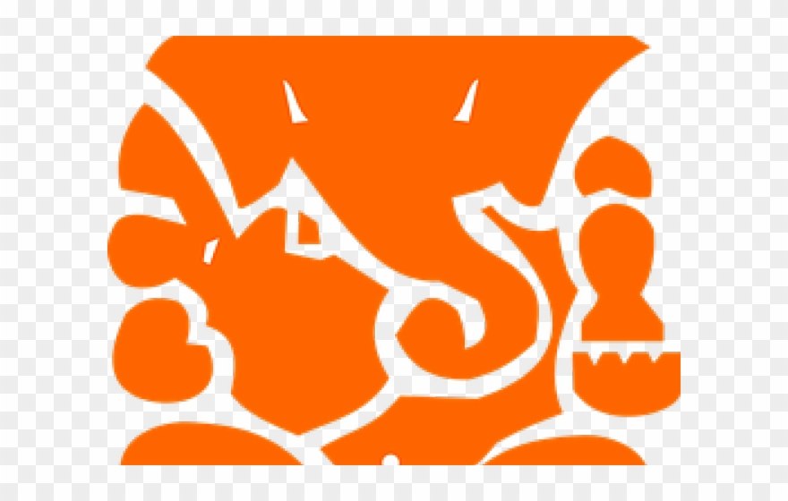 Golden Clipart Ganpati - Shri Ganesh Clipart Png Transparent Png