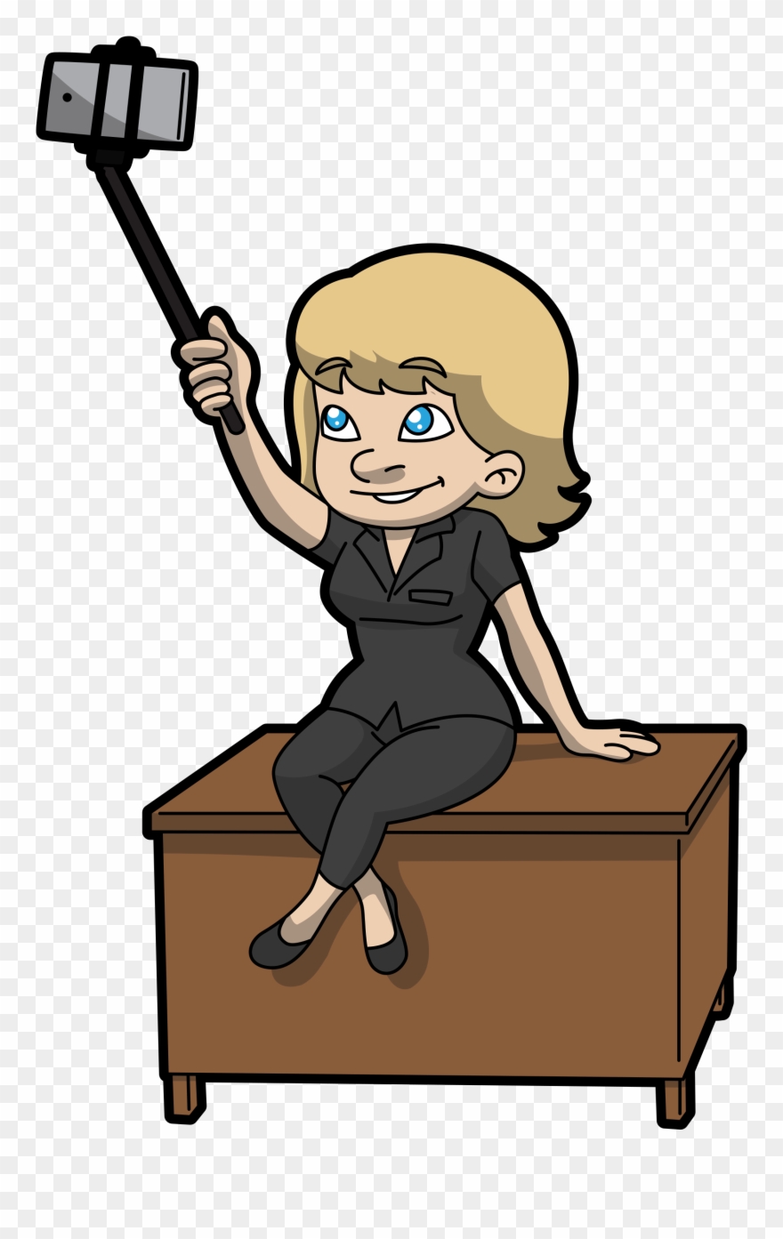 Open - Sitting On Table Cartoon Clipart