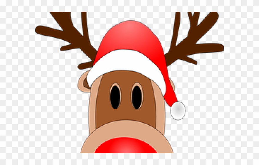 Mask Clipart Reindeer - Renne Du Pere Noel - Png Download