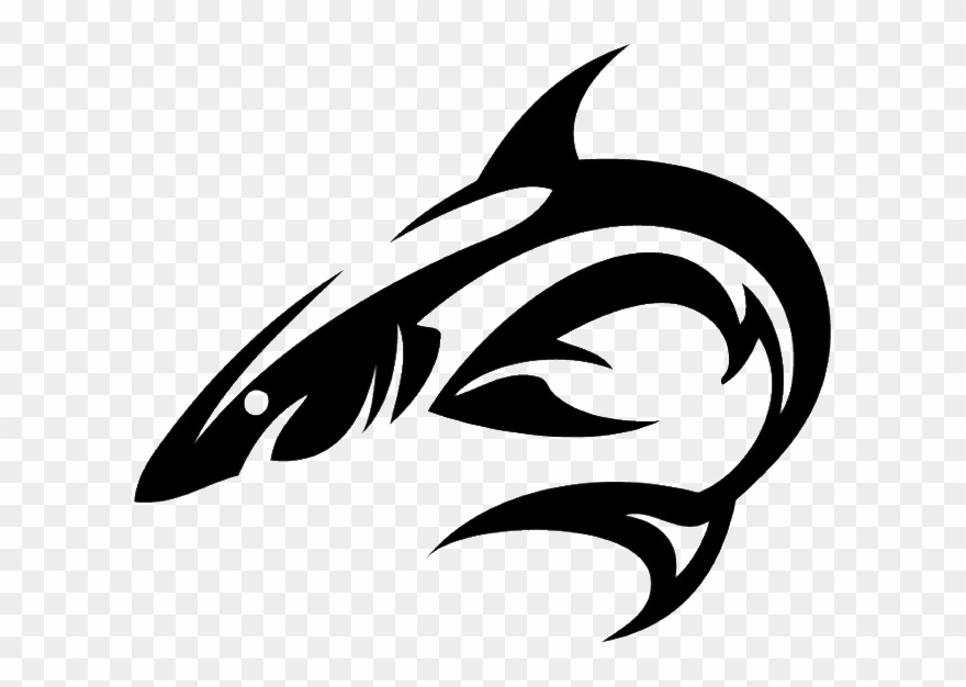 Tribal Shark Tattoos, Tattoo Stencils, Hawaiian Tribal, - Tribal Shark Clipart