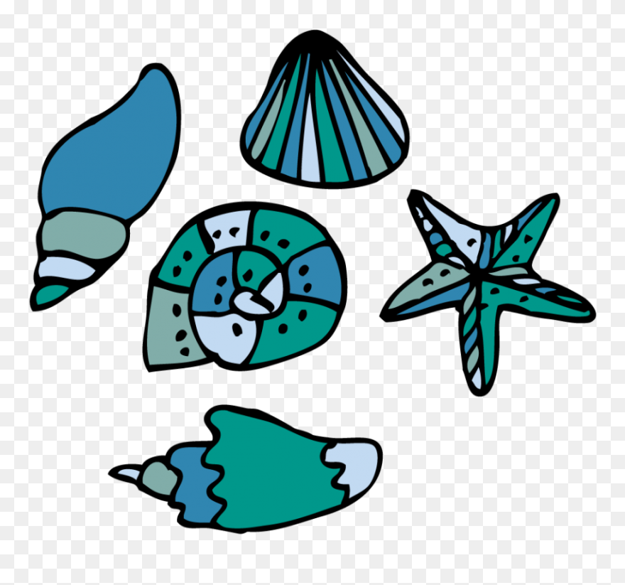 Seashell Tattoo Designs - Clip Art - Png Download