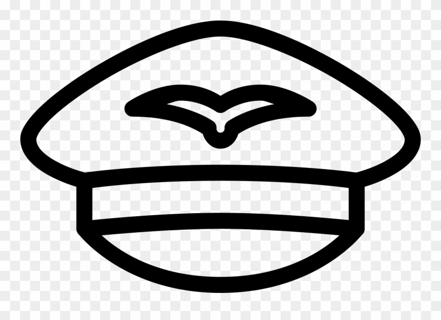 Air Pilot Hat Icon - Icon Clipart