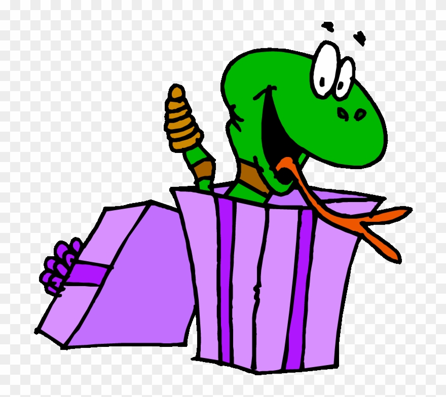 Chatted As Far Away As Possible From The Neighbor Kids - Snake In A Box Clipart - Png Download